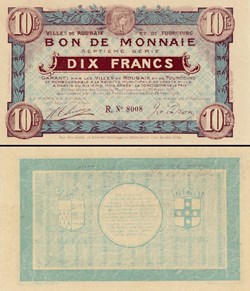 FRANCE - Billet de necessité - Roubaix Tourcoing