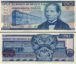 MEXIQUE - PICK 073a.KL - 50 PESOS - 1981