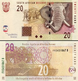 AFRIQUE DU SUD - PICK 129a - 20 RAND - 2005