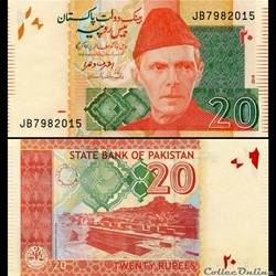 PAKISTAN - PICK 55j - 20 ROUPIES - 2016
