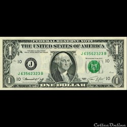 J- 1$ Federal Reserve Notes - Small Size 1974 Series