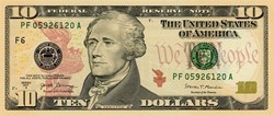 10$ Federal Reserve Notes - Small Size 2017A Series