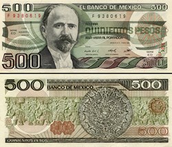 MEXIQUE - PICK 079b.ED - 500 PESOS - 1984