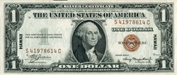 $1 SILVER CERTIFICATE SERIES 1935A WWII Hawaii