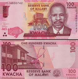 MALAWI - PICK 65 e - 100 KWACHA - 2020