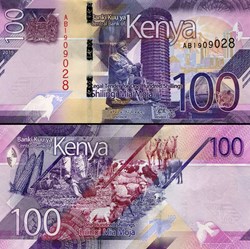 KENYA - PICK 53 a - 100 SHILLINGS - 2019