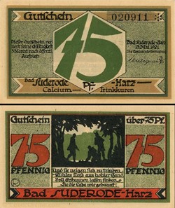 Bad Suderode Harz - 75 Pfennig