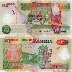 ZAMBIE - PICK 44 g - 1000 KWACHA - 2009