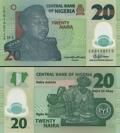 NIGERIA - PICK 34n1 - 20 NAIRA - 2018