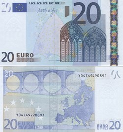 20 EUROS - SIGNATURE DRAGHI - PICK 16 Y - GRÈCE