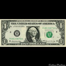 H- 1$ Federal Reserve Notes - Small Size 1969 Series