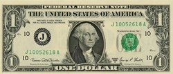 J- 1$ Federal Reserve Notes - Small Size 1969D Series