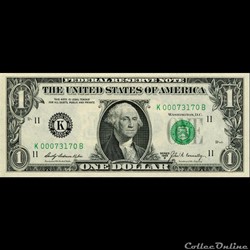 K- 1$ Federal Reserve Notes - Small Size 1969B Series