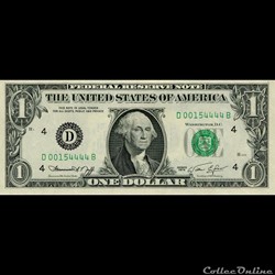 D- 1$ Federal Reserve Notes - Small Size 1974 Series