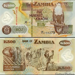 ZAMBIE - PICK 43 b - 500 KWACHA - 2003