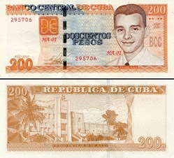 CUBA - PICK 130a - 200 PESOS - 2010