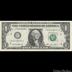 C- 1$ Federal Reserve Notes - Small Size 2013 Series