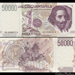 ITALIE - PICK 116 c - 50 000 LIRE - 1997
