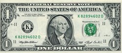 K- 1$ Federal Reserve Notes - Small Size 1993 Series