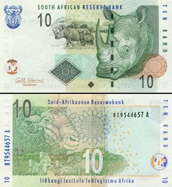 AFRIQUE DU SUD - PICK 128b - 10 RAND - 2010