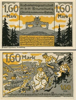 Braunschweig Kraftverkehr 1.60 Mark