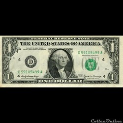 D- 1$ Federal Reserve Notes - Small Size 1969 Series