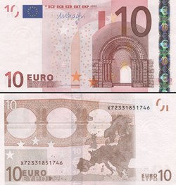 10 EUROS - SIGNATURE DRAGHI - PICK 15 X 2 - ALLEMAGNE