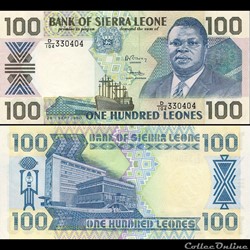 SIERRA LEONE - PICK 18 c - 100 LEONES - 1990
