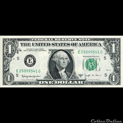 E- 1$ Federal Reserve Notes - Small Size 1963B Series
