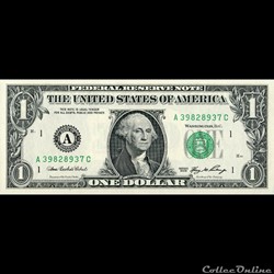 A- 1$ Federal Reserve Notes - Small Size 2006 Series