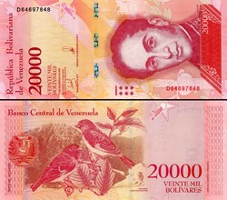 VENEZUELA - PICK 099b - 20 000 BOLIVARES - 2017
