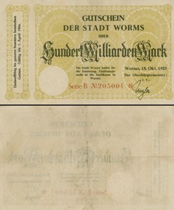 ALLEMAGNE - PICK ??? - 100 000 000 000 MARK - 1923