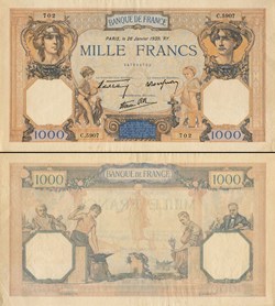 FRANCE - 1000 FRANCS - CÉRÈS ET MERCURE