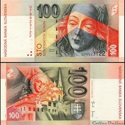SLOVAQUIE - PICK 44 - 100 KORUN - 2004