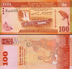 SRI-LANKA - PICK 125 a - 100 ROUPIES - 2010