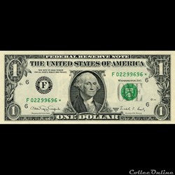 F- 1$ Federal Reserve Notes - Small Size 1988A Series