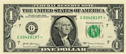 G- 1$ Federal Reserve Notes - Small Size 2017 Series