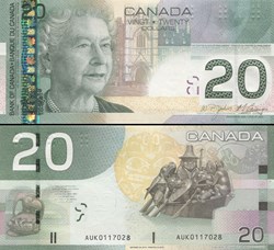CANADA - PICK 103 g - 20 DOLLARS - 2010
