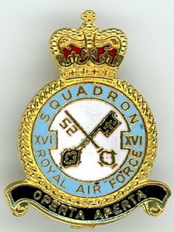 Insigne R.A.F - 16° Squadron (XVI°)