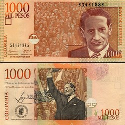 COLOMBIE - PICK 456 j - 1 000 PESOS  COLOMBIEN - 2008