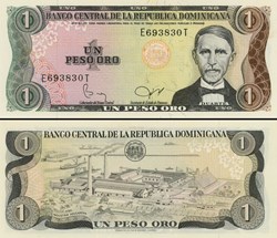 RÉPUBLIQUE DOMINICAINE - PICK 117c  - 1 PESO DE ORO - 1982