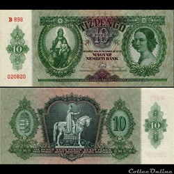 HONGRIE - PICK 100 - 10 PENGO - 1936