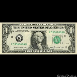 K- 1$ Federal Reserve Notes - Small Size 1985 Series