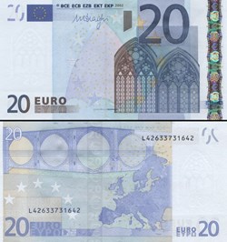 20 EUROS - SIGNATURE DRAGHI - PICK 16 L - FINLANDE