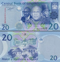 LESOTHO - PICK 22a - 20 Maloti - 2010