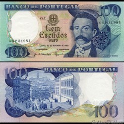 PORTUGAL - PICK 169 a 9 - 100 ESCUDOS - 1965