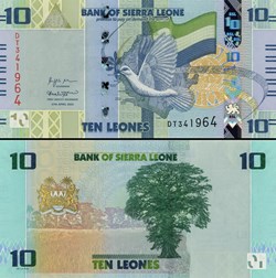 SIERRA LEONE - PICK 36 a - 10 LEONES - 2022