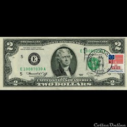 E- Richmond District - 2$ Federal Reserve Notes - Small Size 1976 Series