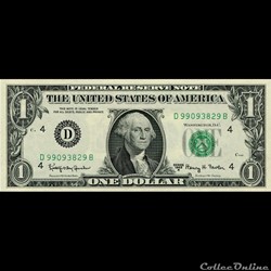 D- 1$ Federal Reserve Notes - Small Size 1963A Series
