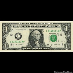L- 1$ Federal Reserve Notes - Small Size 2003A Series